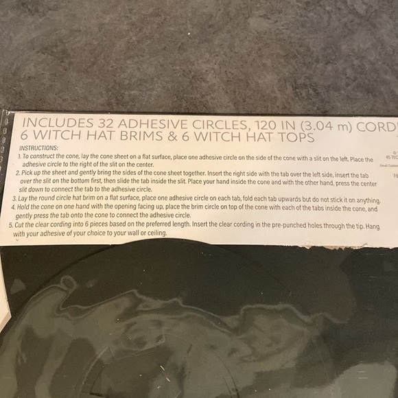 2022 Target BP Paper Witches Hats - Picture 3 of 4